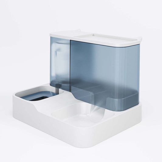 Distributeur automatique de croquettes et d'eau pour chats et autres animaux de compagnie