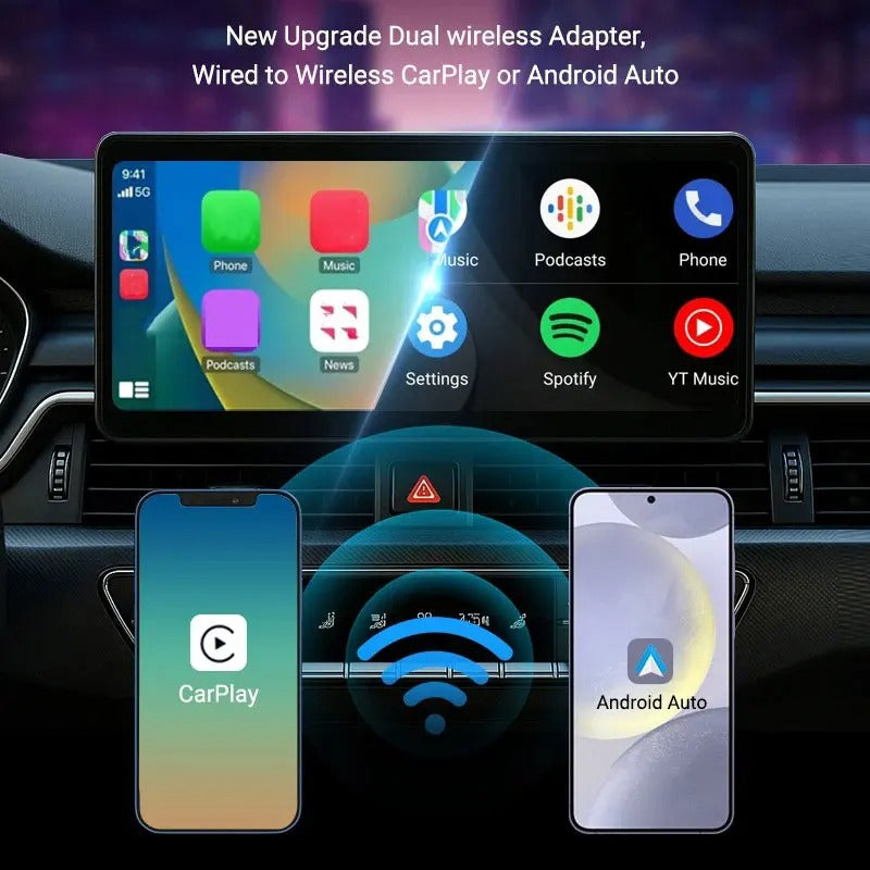 2-in-1 Wired to Wireless CarPlay Adapter